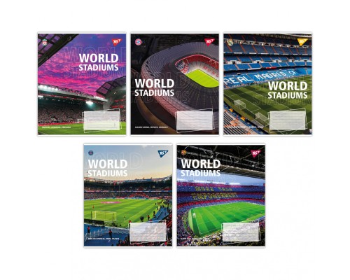 Зошит Yes World stadium А5 36 аркушів клітинка (767073)