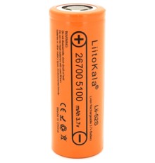Акумулятор 26700 Li-Ion 5000mah 5100-5200mah, 3.7V (2.75-4.2V), Orange Liitokala (Lii-52S)