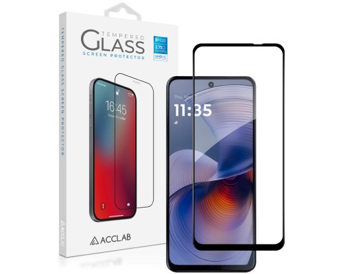 Скло захисне ACCLAB Full Glue Motorola G55 Black (1283126613210)