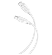 Дата кабель USB-C to USB-C 1.0m 60W braided XO (NBQ236B_White)