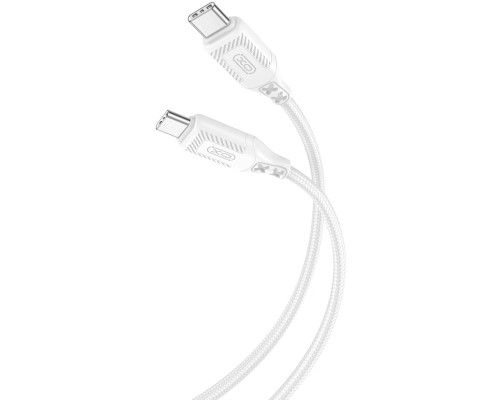 Дата кабель USB-C to USB-C 1.0m 60W braided XO (NBQ236B_White)