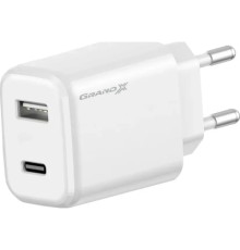 Зарядний пристрій Grand-X CH-890 Fast Charge 1xUSB-C PD20W + 1xUSB QC4.0 + AFC SCP FCP Black (CH-890)