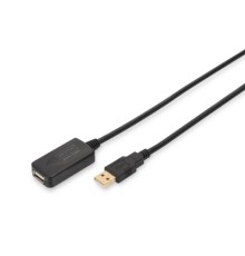 Дата кабель USB 2.0 AM/AF 5.0 m active Digitus (DA-70130-4)