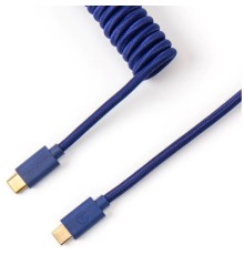 Дата кабель USB 2.0 AM to USB-C 1.36m Coiled blue Keychron (CABL_KEYCHRON)