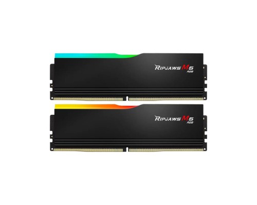 Модуль пам'яті для комп'ютера DDR5 32GB (2x16GB) 6000 MHz Ripjaws M5 RGB Black G.Skill (F5-6000J3636F16GX2-RM5RK)