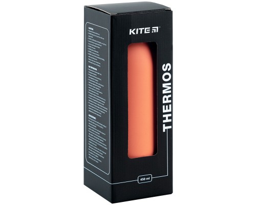Термос Kite 450 мл персиковий (K24-1208-1)