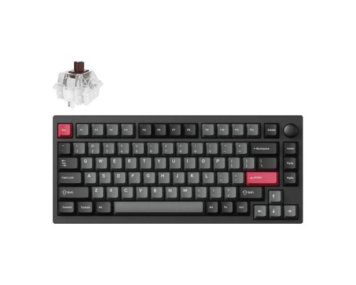 Клавіатура Lemokey P1 Pro Super Brown RGB Wireless/Bluetooth/USB Carbon Black (P1P-M3-UA)