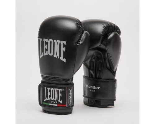 Боксерські рукавички Leone GN383 Thunder Black 8 унцій (GN383_Black_8oz)