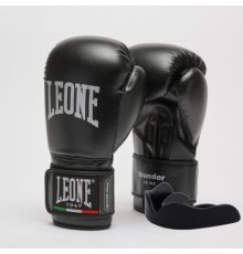 Боксерські рукавички Leone GN383 Thunder Black 8 унцій (GN383_Black_8oz)