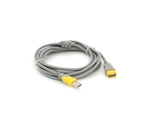 Дата кабель USB 2.0 AM/AF 3.0m ferrite grey yellow V-LINK (YT-AM/AF-3.0GY)