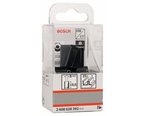 Фреза Bosch Professional пазова, Std, S8, D25, L20 (2.608.628.392)