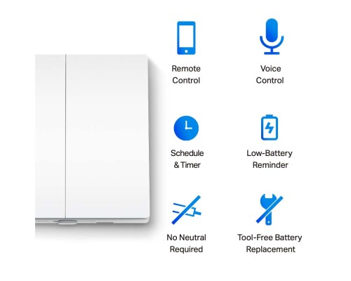 Розумний вимикач TP-Link Tapo S220 868 MHz 250V 4A (TAPO-S220)