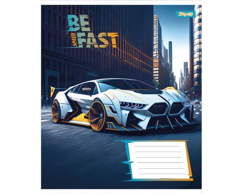 Зошит 1 вересня Be Fast А5 12 аркушів коса лінія (768005)