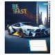 Зошит 1 вересня Be Fast А5 12 аркушів коса лінія (768005)