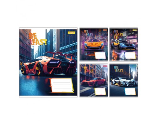 Зошит 1 вересня Be Fast А5 12 аркушів коса лінія (768005)