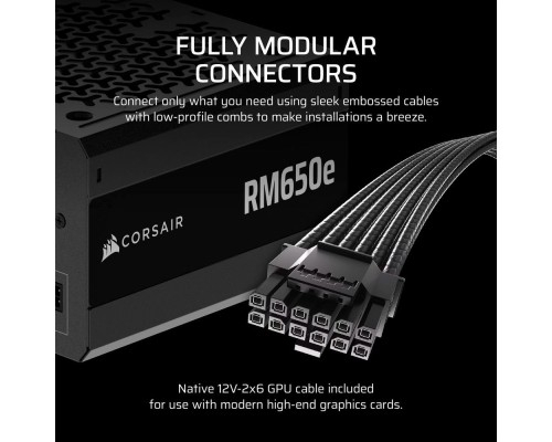 Блок живлення Corsair 650W RM650e (CP-9020302-EU)