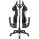 Крісло ігрове Аклас Стрік Light ANF Білий (PU-чорний/білий) (00160343)