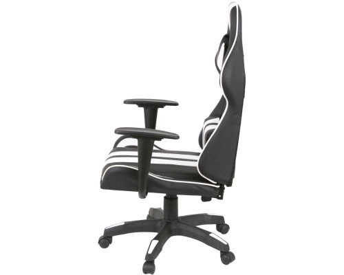 Крісло ігрове Аклас Стрік Light ANF Білий (PU-чорний/білий) (00160343)