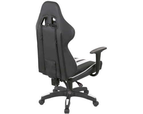 Крісло ігрове Аклас Стрік Light ANF Білий (PU-чорний/білий) (00160343)