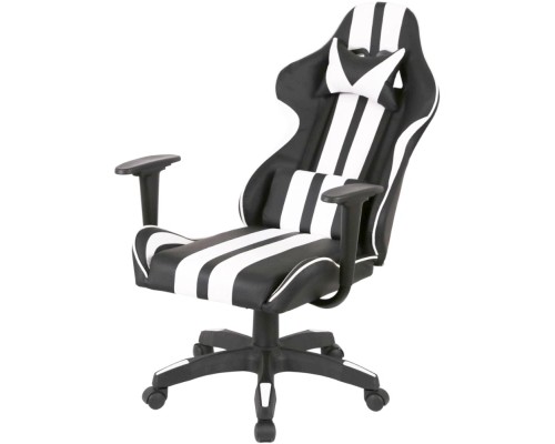 Крісло ігрове Аклас Стрік Light ANF Білий (PU-чорний/білий) (00160343)