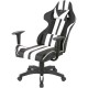 Крісло ігрове Аклас Стрік Light ANF Білий (PU-чорний/білий) (00160343)