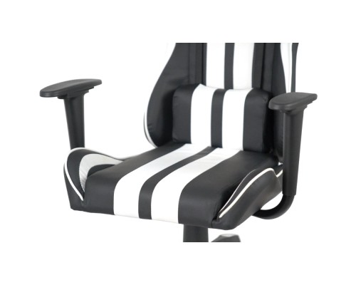 Крісло ігрове Аклас Стрік Light ANF Білий (PU-чорний/білий) (00160343)