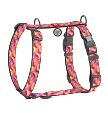 Шлея для собак WAUDOG Nylon анатомічна H-подібна з QR-паспортом 