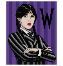 Картина по номерам Santi Wednesday Addams 40х50 см, алмазна мозаїка (955333)