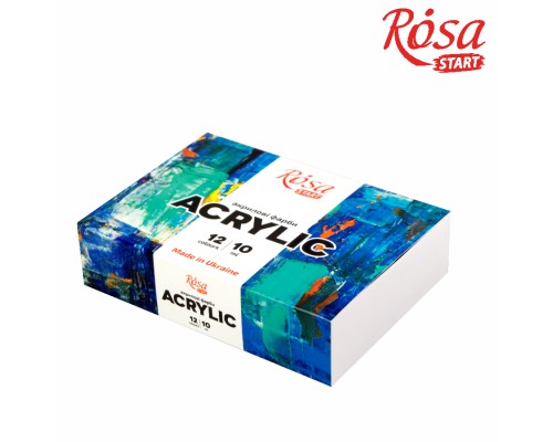 Акрилові фарби Rosa START COLOR 12 x10мл (4823098530985)