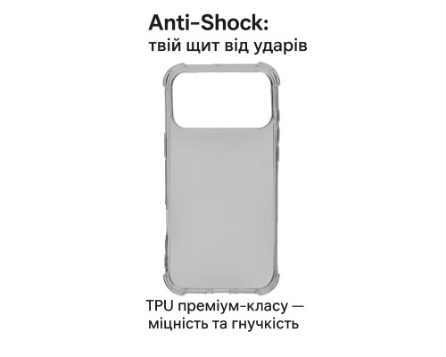 Чохол до мобільного телефона BeCover Anti-Shock Apple iPhone 17 Pro Max Grey (713800)