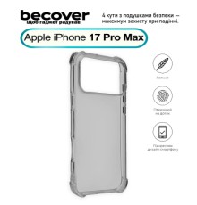 Чохол до мобільного телефона BeCover Anti-Shock Apple iPhone 17 Pro Max Grey (713800)