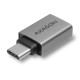 Перехідник OTG USB 3.0 AF to USB-C gray AXAGON (RUCM-AFA)