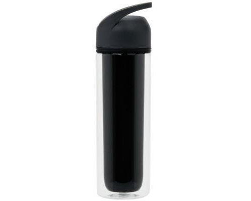 Пляшка для води Loоoqs Tritan 360мл черная (P436.512)