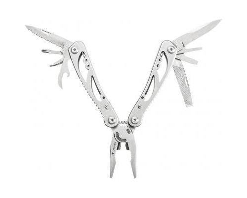 Мультитул Topex 9 элементов, серебряный (98Z058)