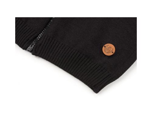Кофта дитяча Na на блискавці в'язана (AFB1213-122B-black)