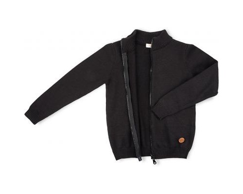 Кофта дитяча Na на блискавці в'язана (AFB1213-122B-black)