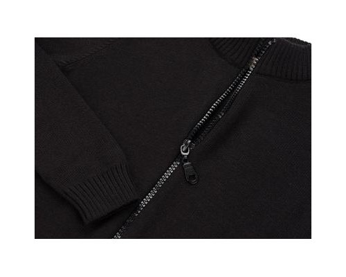 Кофта дитяча Na на блискавці в'язана (AFB1213-122B-black)
