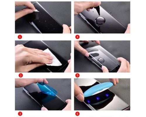 Скло захисне PowerPlant Apple iPhone X/XS (жидкий клей + УФ лампа) (GL606818)