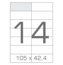 Етикетка самоклеюча Tama 105х42,4 (14 на листі) с/кл (100листів) (17787)