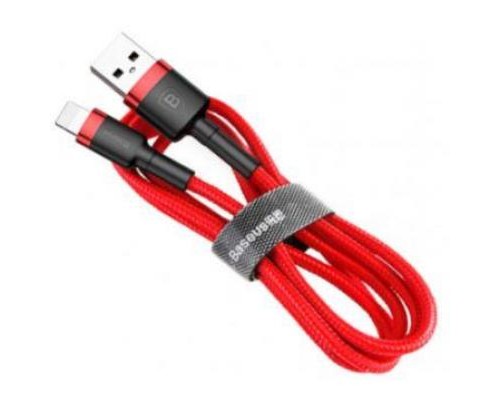Дата кабель USB 2.0 AM to Lightning 2.0m Cafule 1.5A red+red Baseus (CALKLF-C09)