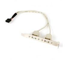 Кабель для передачі даних USB розетка на кронштейні 10P 25 см Gembird (CCUSBRECEPTACLE)