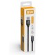 Дата кабель USB 2.0 AM to Lightning 2.0m black ColorWay (CW-CBUL007-BK)