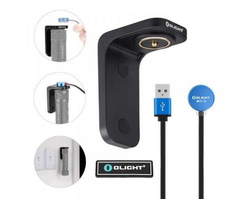 Зарядний пристрій для акумуляторів Olight з магнітним тримачем, кріплення на стіну (L-DOCK KIT)