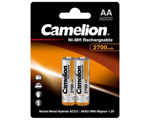 Акумулятор Camelion AA 2700 mAh Ni-MH * 2 R6-2BL (NH-AA2700BP2) 