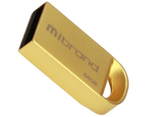 USB флеш накопичувач Mibrand 64GB lynx Gold USB 2.0 (MI2.0/LY64M2G) 