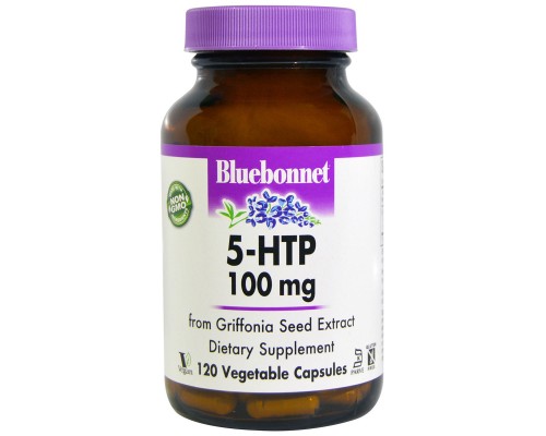 Амінокислота Bluebonnet Nutrition 5-HTP (гідроксітріптофан), 100 мг, 120 капсул (BLB0053) 