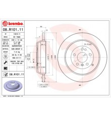 Гальмівний диск Brembo 08.R101.11
