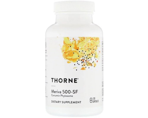 Антиоксидант Thorne Research Фітосоми куркумін 500-SF, Curcumin Phytosome Meriva, 120 гел (THR-00479) 