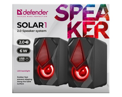 Акустична система Defender Solar 1 Black (65401) 