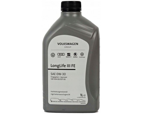 Моторна олива Volkswagen VW LongLife III FE 0W-30, 1л (73034)